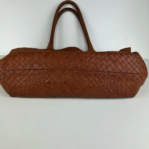 FALOR FRIENZE ITALIAN HANDWOVEN LEATHER WEAVE PURSE - Picture 3 of 15